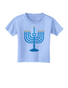 Hanukkah Menorah Toddler T-Shirt-Toddler T-Shirt-TooLoud-Aquatic-Blue-2T-Davson Sales