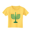 Hanukkah Menorah Toddler T-Shirt-Toddler T-Shirt-TooLoud-Yellow-2T-Davson Sales