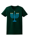 Hanukkah Menorah Womens Dark T-Shirt-TooLoud-Forest-Green-Small-Davson Sales