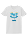 Hanukkah Menorah Womens T-Shirt-Womens T-Shirt-TooLoud-White-X-Small-Davson Sales