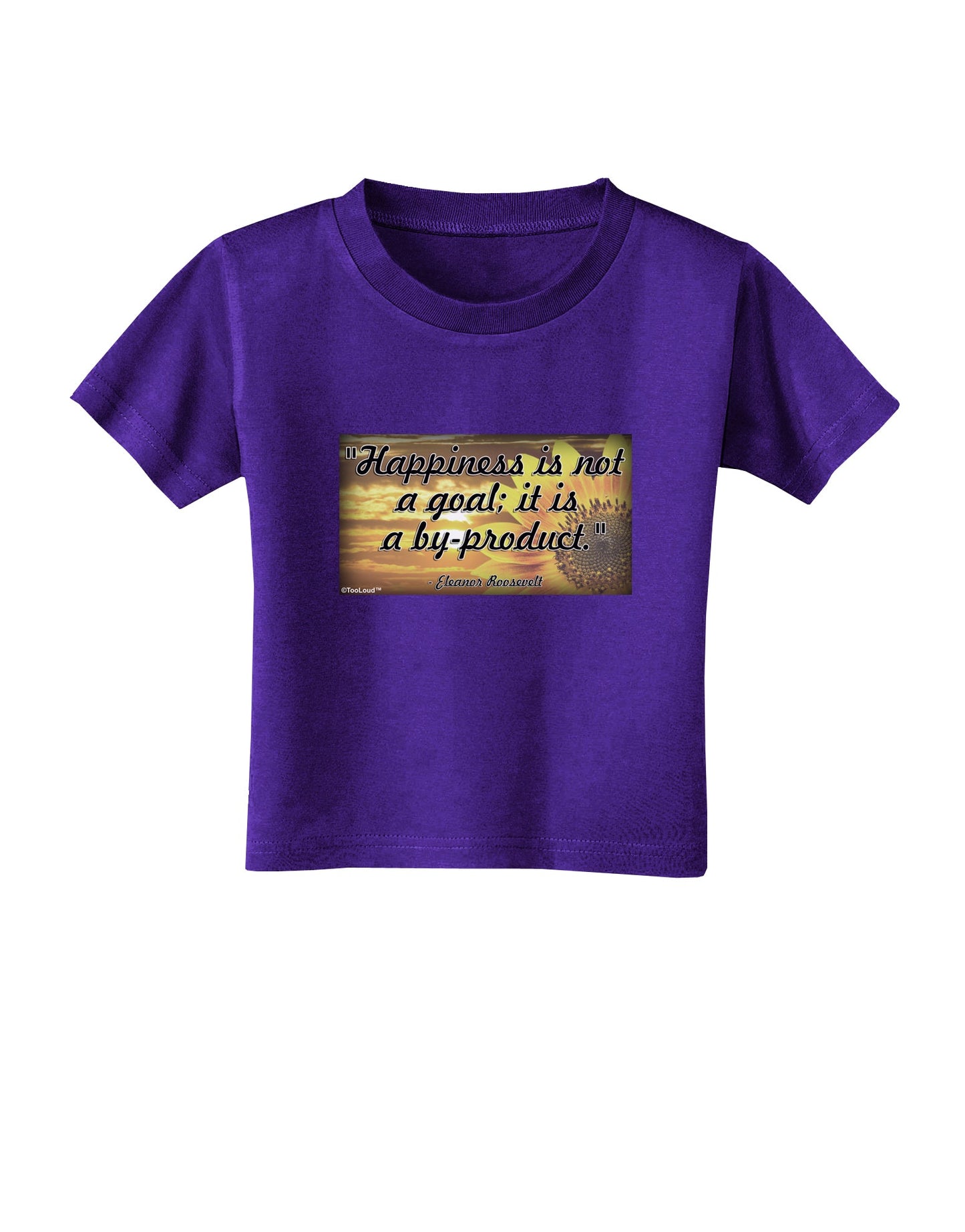 Happiness Is Not A Goal Toddler T-Shirt Dark by TooLoud-Toddler T-Shirt-TooLoud-Purple-2T-Davson Sales