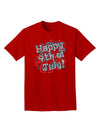 Happy 4th of July - Fireworks Design Adult Dark T-Shirt-Mens T-Shirt-TooLoud-Red-Small-Davson Sales