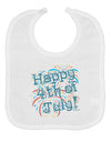 Happy 4th of July - Fireworks Design Baby Bib