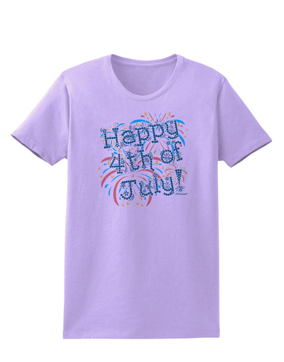 Happy 4th of July - Fireworks Design Womens T-Shirt-Womens T-Shirt-TooLoud-Lavender-X-Small-Davson Sales