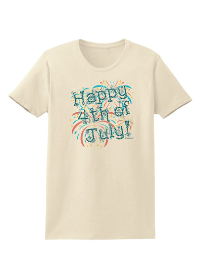 Happy 4th of July - Fireworks Design Womens T-Shirt-Womens T-Shirt-TooLoud-Natural-X-Small-Davson Sales