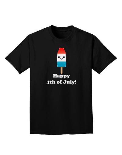 Happy 4th of July Popsicle Adult Dark T-Shirt-Mens T-Shirt-TooLoud-Black-Small-Davson Sales