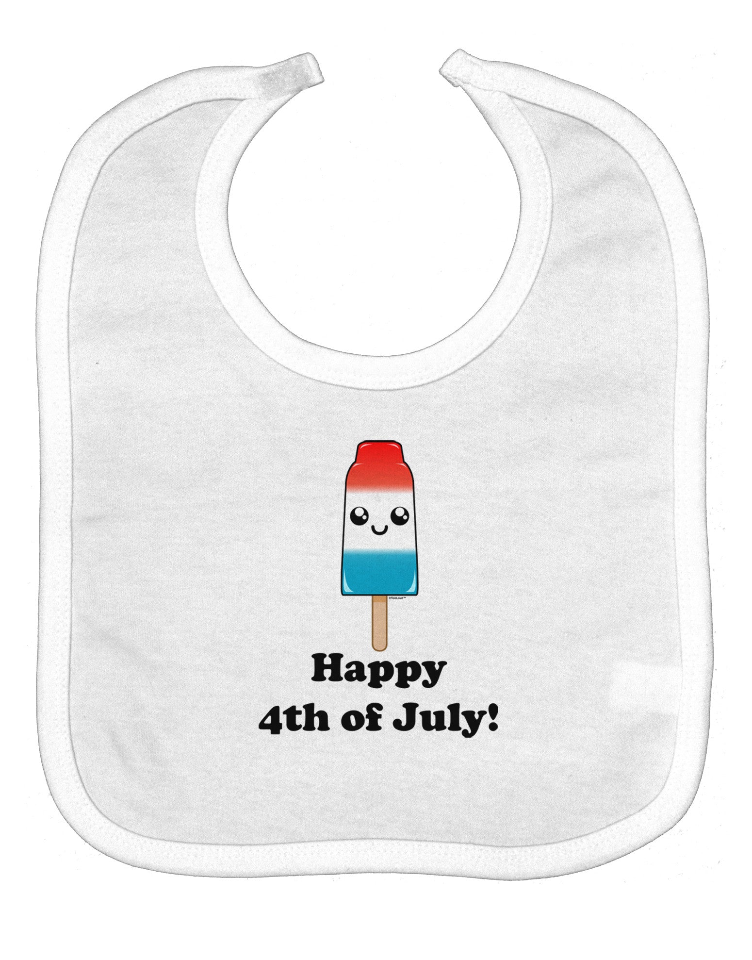 Happy 4th of July Popsicle Baby Bib