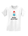 Happy 4th of July Popsicle Childrens T-Shirt-Childrens T-Shirt-TooLoud-White-X-Small-Davson Sales