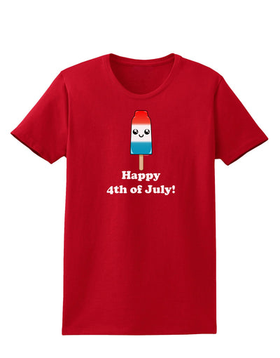 Happy 4th of July Popsicle Womens Dark T-Shirt-TooLoud-Red-X-Small-Davson Sales