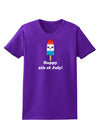 Happy 4th of July Popsicle Womens Dark T-Shirt-TooLoud-Purple-X-Small-Davson Sales