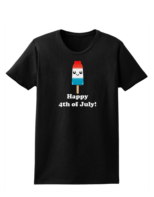 Happy 4th of July Popsicle Womens Dark T-Shirt-TooLoud-Black-X-Small-Davson Sales