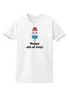 Happy 4th of July Popsicle Womens T-Shirt-Womens T-Shirt-TooLoud-White-X-Small-Davson Sales