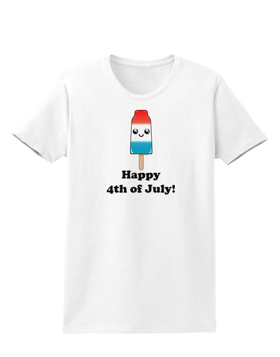 Happy 4th of July Popsicle Womens T-Shirt-Womens T-Shirt-TooLoud-White-X-Small-Davson Sales