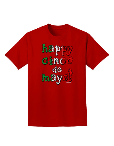 Happy Cinco de Mayo - Cactus Design Adult Dark T-Shirt by TooLoud-Mens T-Shirt-TooLoud-Red-Small-Davson Sales