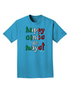 Happy Cinco de Mayo - Cactus Design Adult Dark T-Shirt by TooLoud-Mens T-Shirt-TooLoud-Turquoise-Small-Davson Sales