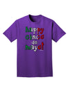 Happy Cinco de Mayo - Cactus Design Adult Dark T-Shirt by TooLoud-Mens T-Shirt-TooLoud-Purple-Small-Davson Sales