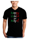 Happy Cinco de Mayo - Cactus Design Adult Dark V-Neck T-Shirt by TooLoud-Mens V-Neck T-Shirt-TooLoud-Black-Small-Davson Sales