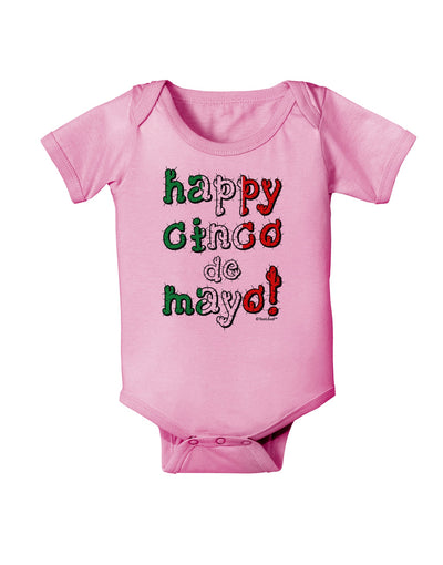 Happy Cinco de Mayo - Cactus Design Baby Romper Bodysuit by TooLoud-Baby Romper-TooLoud-Light-Pink-06-Months-Davson Sales