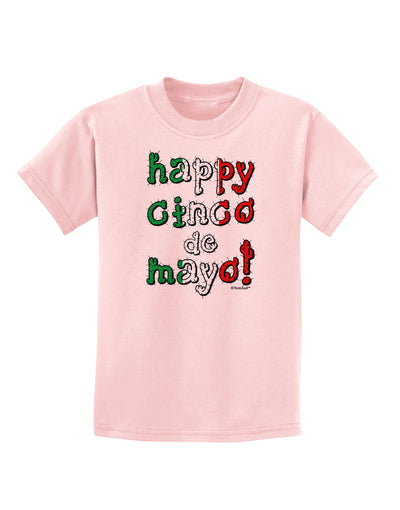 Happy Cinco de Mayo - Cactus Design Childrens T-Shirt by TooLoud-Childrens T-Shirt-TooLoud-PalePink-X-Small-Davson Sales