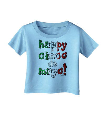 Happy Cinco de Mayo - Cactus Design Infant T-Shirt by TooLoud-Infant T-Shirt-TooLoud-Aquatic-Blue-06-Months-Davson Sales