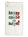 Happy Cinco de Mayo - Cactus Design Micro Terry Gromet Golf Towel 16 x 25 inch by TooLoud-Golf Towel-TooLoud-White-Davson Sales