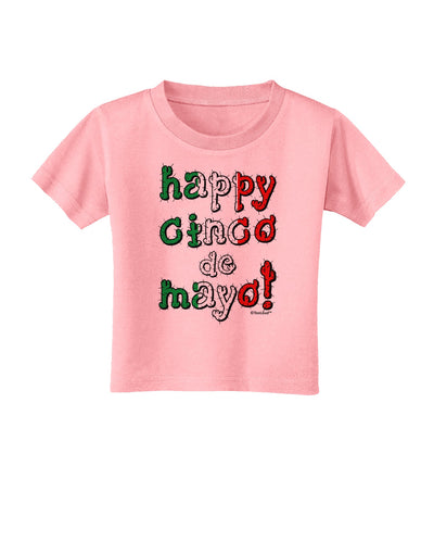 Happy Cinco de Mayo - Cactus Design Toddler T-Shirt by TooLoud-Toddler T-Shirt-TooLoud-Candy-Pink-2T-Davson Sales