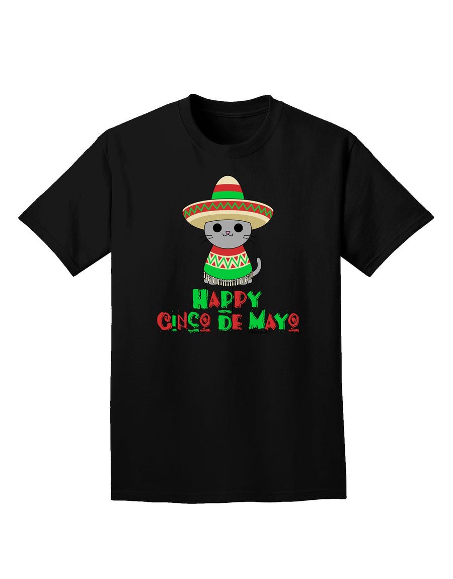 Happy Cinco de Mayo Cat Adult Dark T-Shirt by TooLoud-Mens T-Shirt-TooLoud-Purple-Small-Davson Sales