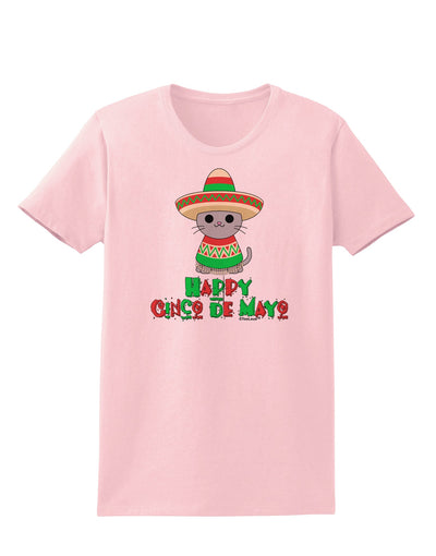 Happy Cinco de Mayo Cat Womens T-Shirt by TooLoud-Womens T-Shirt-TooLoud-PalePink-X-Small-Davson Sales