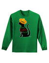 Happy Cinco de Meow - Cinco de Mayo Cat Adult Long Sleeve Dark T-Shirt by TooLoud-TooLoud-Kelly-Green-Small-Davson Sales