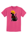 Happy Cinco de Meow - Cinco de Mayo Cat Childrens Dark T-Shirt by TooLoud-Childrens T-Shirt-TooLoud-Sangria-X-Small-Davson Sales