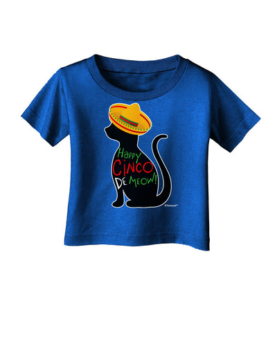 Happy Cinco de Meow - Cinco de Mayo Cat Infant T-Shirt Dark by TooLoud-Infant T-Shirt-TooLoud-Royal-Blue-06-Months-Davson Sales