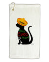 Happy Cinco de Meow - Cinco de Mayo Cat Micro Terry Gromet Golf Towel 16 x 25 inch by TooLoud-Golf Towel-TooLoud-White-Davson Sales