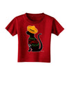 Happy Cinco de Meow - Cinco de Mayo Cat Toddler T-Shirt Dark by TooLoud-Toddler T-Shirt-TooLoud-Red-2T-Davson Sales