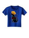 Happy Cinco de Meow - Cinco de Mayo Cat Toddler T-Shirt Dark by TooLoud-Toddler T-Shirt-TooLoud-Royal-Blue-2T-Davson Sales