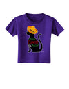 Happy Cinco de Meow - Cinco de Mayo Cat Toddler T-Shirt Dark by TooLoud-Toddler T-Shirt-TooLoud-Purple-2T-Davson Sales