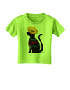 Happy Cinco de Meow - Cinco de Mayo Cat Toddler T-Shirt by TooLoud-Toddler T-Shirt-TooLoud-Lime-Green-2T-Davson Sales