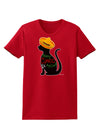 Happy Cinco de Meow - Cinco de Mayo Cat Womens Dark T-Shirt by TooLoud-Womens T-Shirt-TooLoud-Red-X-Small-Davson Sales