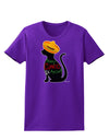 Happy Cinco de Meow - Cinco de Mayo Cat Womens Dark T-Shirt by TooLoud-Womens T-Shirt-TooLoud-Purple-X-Small-Davson Sales