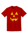 Happy Cute Jack O' Lantern Pumpkin Face Adult Dark T-Shirt-Mens T-Shirt-TooLoud-Red-Small-Davson Sales