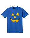 Happy Cute Jack O' Lantern Pumpkin Face Adult Dark T-Shirt-Mens T-Shirt-TooLoud-Royal-Blue-Small-Davson Sales