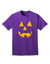 Happy Cute Jack O' Lantern Pumpkin Face Adult Dark T-Shirt-Mens T-Shirt-TooLoud-Purple-Small-Davson Sales