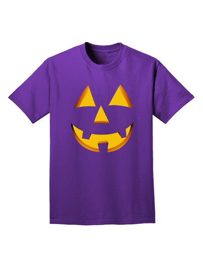 Happy Cute Jack O' Lantern Pumpkin Face Adult Dark T-Shirt-Mens T-Shirt-TooLoud-Purple-Small-Davson Sales