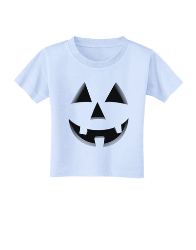 Happy Cute Jack O' Lantern Pumpkin Face Toddler T-Shirt-Toddler T-Shirt-TooLoud-Light-Blue-2T-Davson Sales