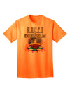 Happy Deepavali - Rangoli and Diya Adult T-Shirt-Mens T-Shirt-TooLoud-Neon-Orange-Small-Davson Sales