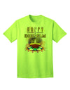 Happy Deepavali - Rangoli and Diya Adult T-Shirt-Mens T-Shirt-TooLoud-Neon-Green-Small-Davson Sales