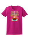 Happy Deepavali - Rangoli and Diya Womens Dark T-Shirt-TooLoud-Hot-Pink-Small-Davson Sales