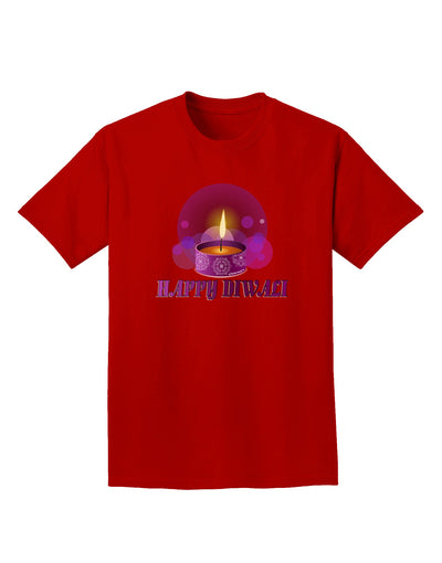 Happy Diwali Purple Candle Adult Dark T-Shirt by TooLoud-Mens T-Shirt-TooLoud-Red-Small-Davson Sales