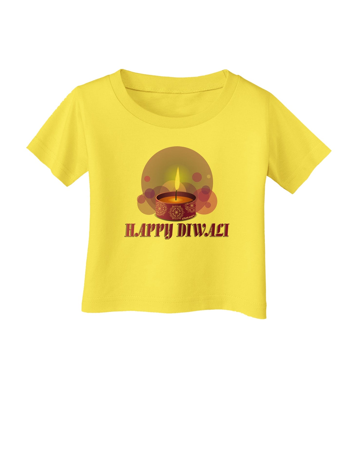 Happy Diwali Purple Candle Infant T-Shirt by TooLoud-Infant T-Shirt-TooLoud-Yellow-06-Months-Davson Sales