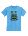 Happy Diwali - Rangoli and Diya Childrens T-Shirt-Childrens T-Shirt-TooLoud-Aquatic-Blue-X-Small-Davson Sales