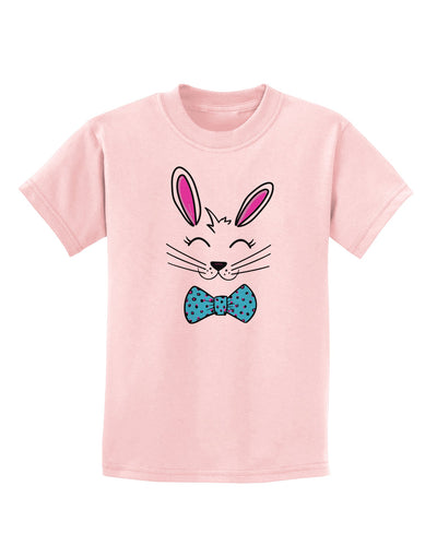 Happy Easter Bunny Face Childrens T-Shirt-Childrens T-Shirt-TooLoud-PalePink-X-Small-Davson Sales